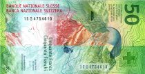 Suisse 50 Francs - Fleur - Montagnes - 2015 - P.77a