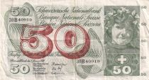Suisse 50 Francs - Récolte des pommes - 05-01-1970 - Série 30B