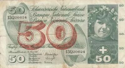 Suisse 50 Francs - R�colte des pommes - 28-03-1963 - S�rie 15Q