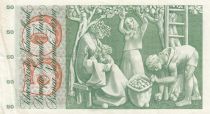 Suisse 50 Francs Fillette - Cueillette des pommes - 1955 - P.47a - Série 2W