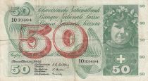 Suisse 50 Francs Fillette - Cueillette des pommes - 1955 - P.47a
