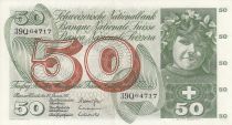 Suisse 50 Francs Fillette - Cueillette des pommes - 24/01/1972 - Sign. 42