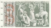 Suisse 50 Francs Fillette - Cueillette des pommes - 24/01/1972 - Sign. 42
