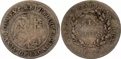 Suisse 6 Sols - Canton de Gen�ve - 1795