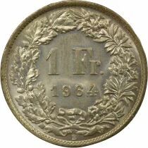 Suisse Franc Argent, Helvetia debout - 1964 B Berne