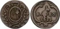 Suiza 1 Centime, Canton de Gen&egrave;ve - 1840