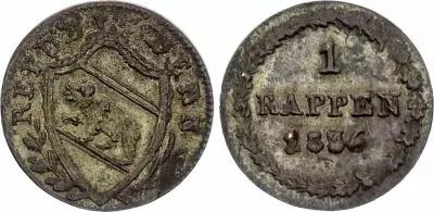 Suiza 1 Centime, Canton de Gen�ve - 1840