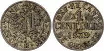Suiza 1 Centime, Canton de Gen&egrave;ve - 1840