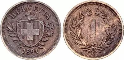 Suiza 1 Centime, Canton de Gen�ve - 1840