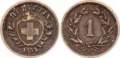 Suiza 1 Centime, Canton de Gen�ve - 1840