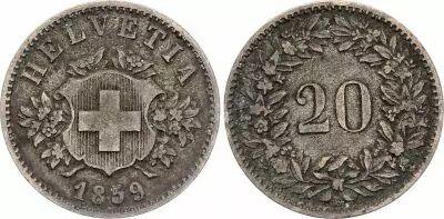 Suiza 1 Centime, Canton de Gen�ve - 1840