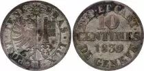 Suiza 10 Centimes, Canton de Gen�ve - 1839