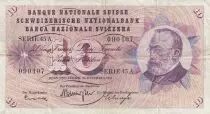 Suiza 10 Francs - Gottfried Keller - Carnation Flowers - 23-12-1965 - Serial 45A