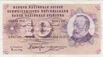 Suiza 10 Francs - Gottfried Keller - Carnation Flowers - 26-10-1961 - Serial 23Z