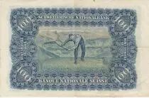 Suiza 100 Francs - 1949 - VF - P.35v