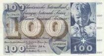 Suiza 100 Francs - Child  St Martin - 21-12-1961 - Serial 32Q