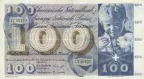 Suiza 100 Francs - Child  St Martin - 25-10-1956 - Serial 1T