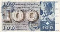 Suiza 100 Francs Child  St Martin - 28-03-1963 - Serial 40J