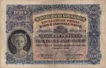 Suiza 100 Francs Woman\'s head - 01-04-1924 - S�rie 4B