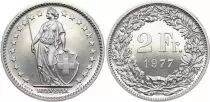 Suiza 2 Francs - Helvetia - 1977