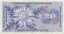 Suiza 20 Francs - Guillaume-Henri Dufour - Silver thistle - 02-04-1964 - Serial 40L