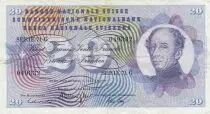 Suiza 20 Francs - Guillaume-Henri Dufour - Silver thistle - 05-01-1970 - Serial 71G