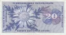 Suiza 20 Francs - Guillaume-Henri Dufour - Silver thistle - 05-01-1970 - Serial 71G