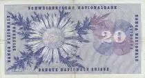 Suiza 20 Francs - Guillaume-Henri Dufour - Silver thistle - 15-01-1969 - Serial 65W