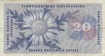 Suiza 20 Francs - Guillaume-Henri Dufour - Silver thistle - 18-12-1958 - Serial 15B