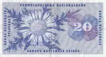 Suiza 20 Francs - Guillaume-Henri Dufour - Silver thistle - 1954 - P.46a