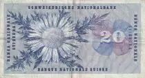 Suiza 20 Francs - Guillaume-Henri Dufour - Silver thistle - 1961 - P.46i