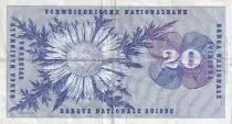 Suiza 20 Francs - Guillaume-Henri Dufour - Silver thistle - 1970 - P.46r