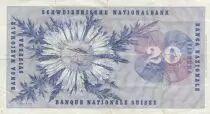 Suiza 20 Francs - Guillaume-Henri Dufour - Silver thistle - 20-10-1955 - Serial 8G
