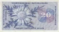 Suiza 20 Francs - Guillaume-Henri Dufour - Silver thistle - 26-10-1961 - Serial 27Z