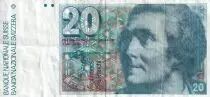 Suiza 20 Francs - Horace-B�n�dict de Saussure - ND (1992) - P.55j