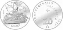 Suiza 20 Francs - SS Bl&uuml;mlisalp - 2019 Argent