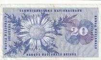 Suiza 20 Francs, Guillaume-Henri Dufour, silver thistle - 24-01-1972 - Serial 86T