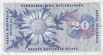 Suiza 20 Francs, Guillaume-Henri Dufour, silver thistle - 30-03-1963 - Serial 35U