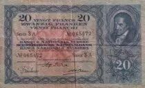 Suiza 20 Francs Johann Heinrich Pestalozzi  - 16-09-1930 - Serial 3 A