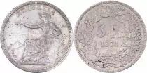 Suiza 5 Francs , Seated Woman  - 1874 B