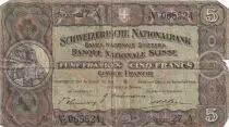 Suiza 5 Francs William Tell - 16-11-1944 - Serial 27 A