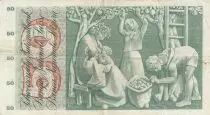 Suiza 50 Francs - Apple Harvesting Scene - 04-10-1957 - Serial 7N