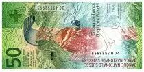 Suiza 50 Francs - Flower - Mountains - 2015