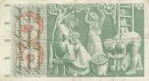 Suiza 50 Francs Young girl - Harvesting apple - 1955 - P.47a - Serial 2Z
