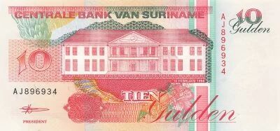 Suriname 10 Gulden - 1998 - P.137