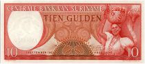 Suriname 10 Gulden, Femme et Panier de fruits - 1963 - Neuf - P.121