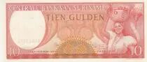 Suriname 10 Gulden, Woman with basket - 1963 - Neuf - Serial LL