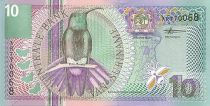 Suriname 10 Gulden Bird - Mango - 2000