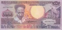 Suriname 100 Gulden - Anton De kom - Toucan - 1988 - AD Series