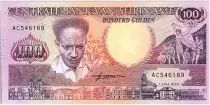 Suriname 100 Gulden, Anton Dekom - Toucan - 1986 - Neuf - P.133